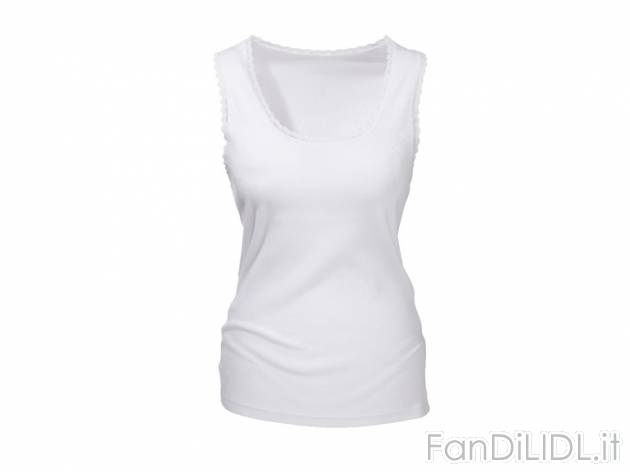 Canotta da donna, 2 pezzi1 , prezzo 6,99 &#8364; per Alla confezione 
- Misure: ...