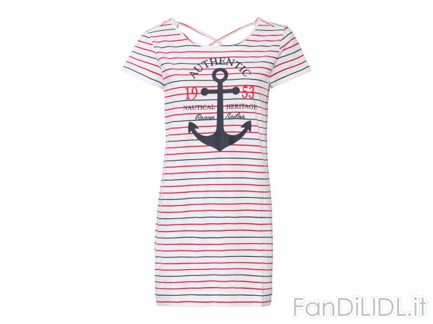 T-shirt lunga da donna Esmara, prezzo 4.99 &#8364; 
Misure: S-L 
- Puro cotone
Caratteristiche

- ...