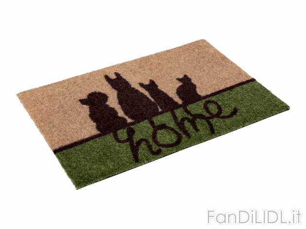 Tappeto catturasporco Livarno, prezzo 4.99 € 
60 x 40 cm 
- Adatto per riscaldamento ...