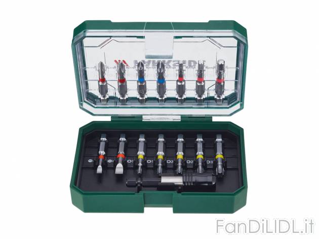 Set bit per trapano avvitatore , prezzo 9.99 &#8364; per Al set 
- In pratica ...