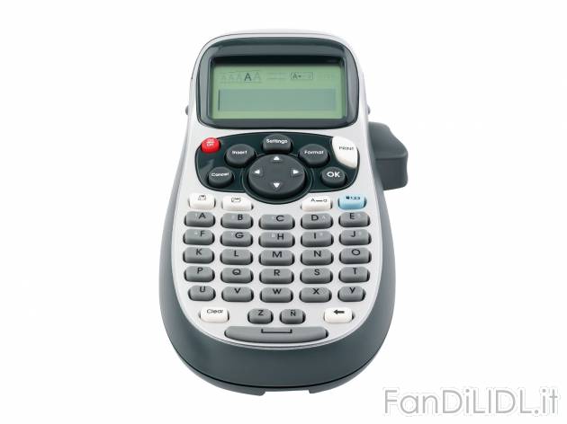Etichettatrice Dymo, prezzo 19.99 € 
- 5 dimensioni di font, 7 stili di stampa ...