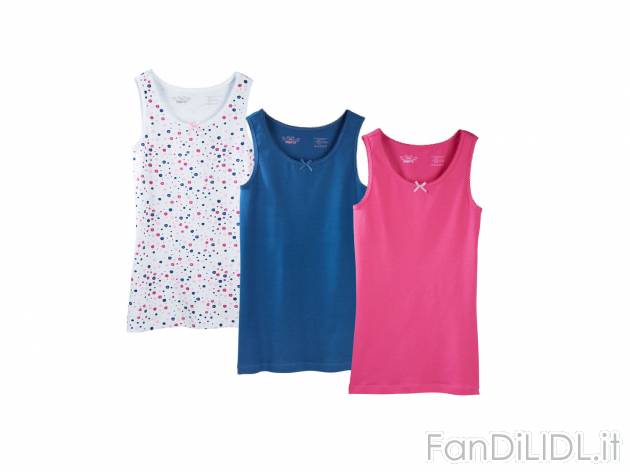 Canotta o Top da bambina , prezzo 5.99 &#8364; per Alla confezione 
-  3 pezzi