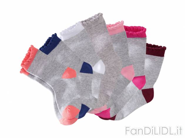 Calze da bambina , prezzo 4.99 &#8364; per Alla confezione 
-  7 paia