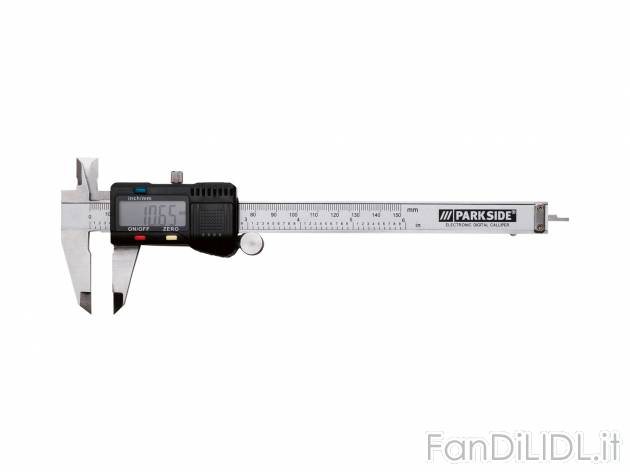 Calibro o goniometro digitale Parkside, prezzo 9.99 &#8364; 
- Indicazione del ...