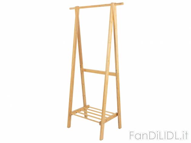 Stand appendiabiti in bambù Livarno, prezzo 29.99 &#8364; 
- Con ripiano per ...