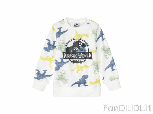 Felpa da bambino Paw Patrol, Spiderman, Jurassic World Oeko-tex, prezzo 11.99 &#8364; ...