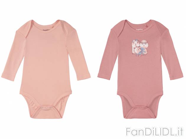 Body a manica lunga da neonata Lupilu-new, prezzo 4.99 &#8364; 
2 pezzi - Misure: ...