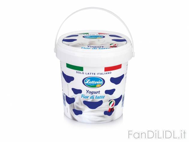 Yogurt Fior di latte , prezzo 1.34 &#8364; per 1 kg confezione 
???
