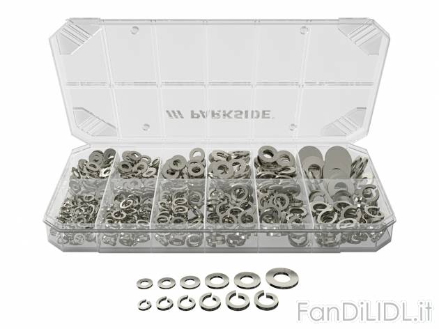 Set ganci, rondelle o dadi esagonali Parkside, prezzo 3.99 &#8364; 
- Set ganci: ...