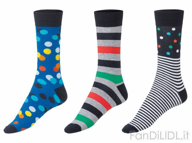 Calze da uomo Livergy, prezzo 4.99 &#8364; 
3 paia - Misure: 39-46
Taglie disponibili

Caratteristiche

- ...