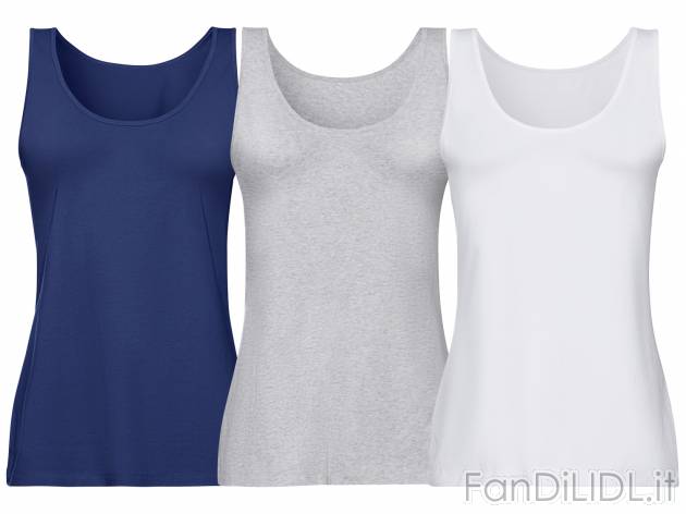 Canotta da donna Esmara, prezzo 9.99 &#8364; 
3 pezzi - Misure: S-L
Taglie disponibili

Caratteristiche

- ...