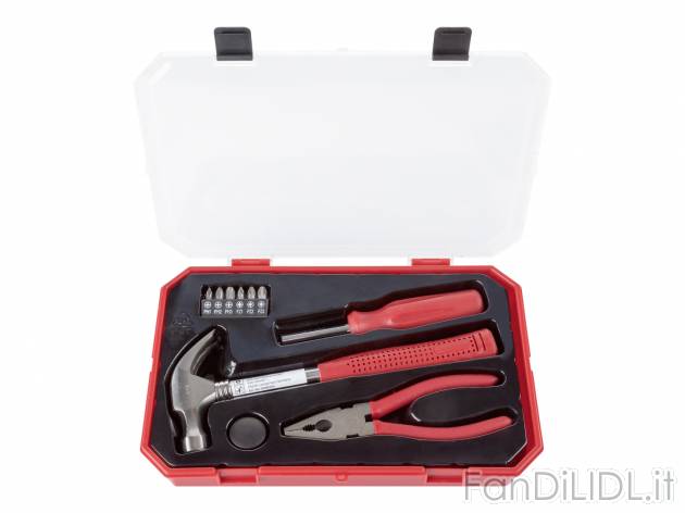 Set utensili Parkside, prezzo 7.99 &#8364; 
10 pezzi 
- Custodia inclusa
Caratteristiche
 ...