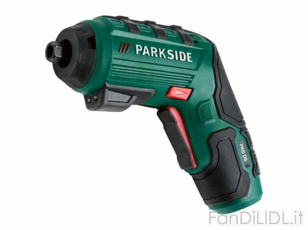 Avvitatore ricaricabile Parkside, prezzo 19.99 € 
- Luci da lavoro integrate
- ...