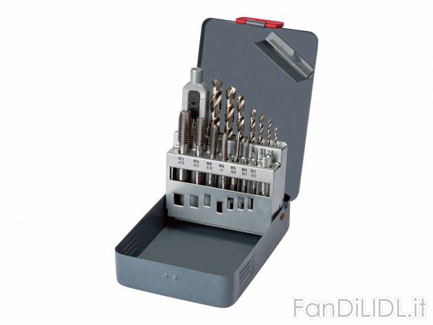 Set punte e maschi Parkside, prezzo 11.99 &#8364; 
15 pezzi 
- Per metallo e ...
