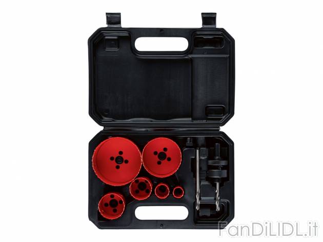 Set frese a tazza Parkside, prezzo 17.99 &#8364; 
9 pezzi 
- Adatto per i comuni ...