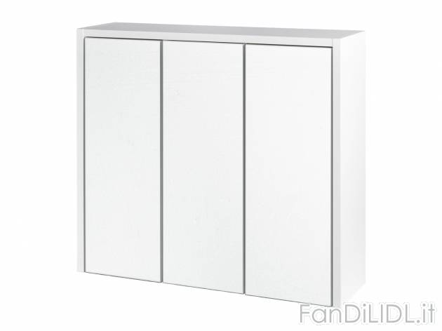 Armadietto pensile con specchio Livarno, prezzo 59.00 &#8364; 
- Ripiani regolabili ...