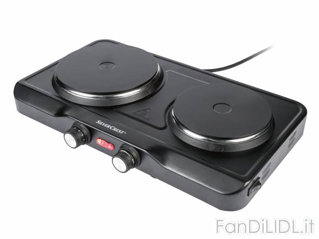 Fornello elettrico doppio Silvercrest Kitchen Tools, prezzo 29.99 &#8364; 
- ...