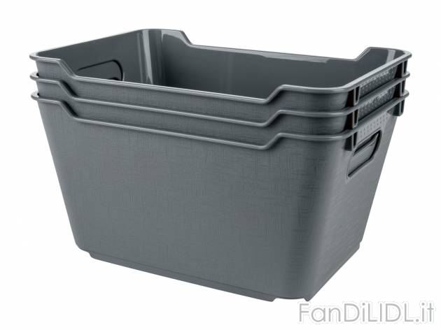 Contenitore impilabile Livarno, prezzo 3.99 &#8364; 
1, 2 o 3 pezzi 
- 1 pezzo: ...