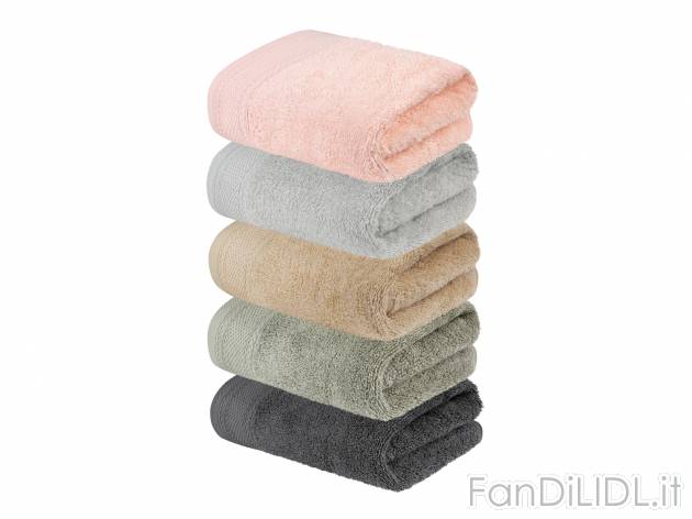 Telo doccia Livarno, prezzo 7.99 &#8364; 
70 x 140 cm 
- Puro cotone
Caratteristiche

- ...