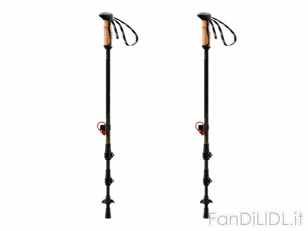 Bastoni telescopici da trekking Rocktrail, prezzo 17.99 &#8364; 
2 pezzi 
- ...