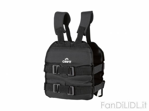 Gilet con pesi 10 kg per allenamento Crivit, prezzo 44.00 &#8364; 
- Con pesi ...