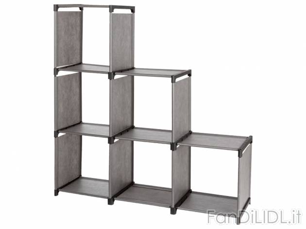 Scaffale modulare a cubi Livarno, prezzo 19.99 &#8364; 
- Con 6 scomparti aperti
- ...