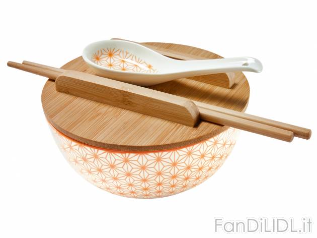 Set per ramen Ernesto, prezzo 9.99 &#8364; 
5 pezzi 
- Composto da:
- Ciotola ...