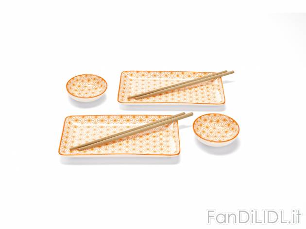 Set per sushi Ernesto, prezzo 11.99 &#8364; 
8 pezzi 
In dotazione:
- 2 piatti ...