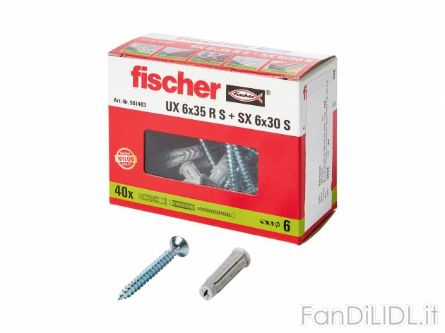 Set viti e tasselli o set tasselli Fischer, prezzo 4.99 &#8364; 
40, 35 o 30 ...