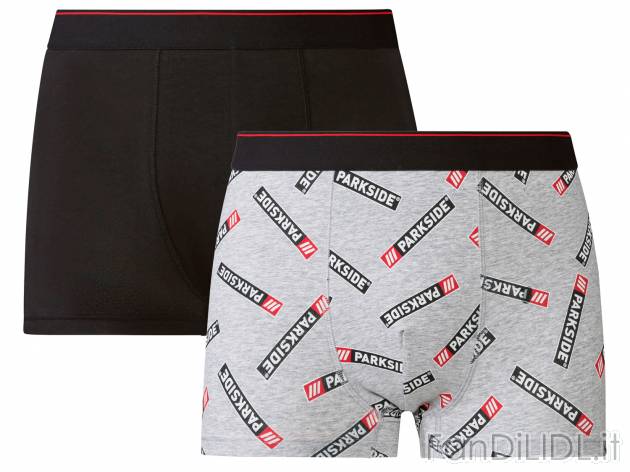 Boxer da uomo Parkside, prezzo 6.99 &#8364; 
2 pezzi - Misure: M-XL
Taglie disponibili

Caratteristiche

- ...