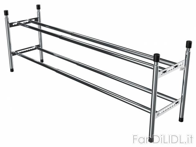 Scarpiera allungabile Livarno, prezzo 14.99 &#8364; 
- Con due ripiani per max. ...