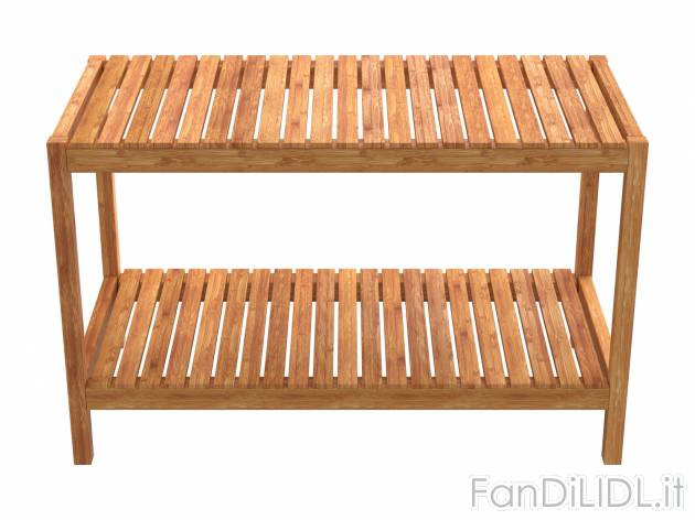 Panca scaffale in bambù Livarno, prezzo 39.99 &#8364; 
- Adatto ad ambienti ...