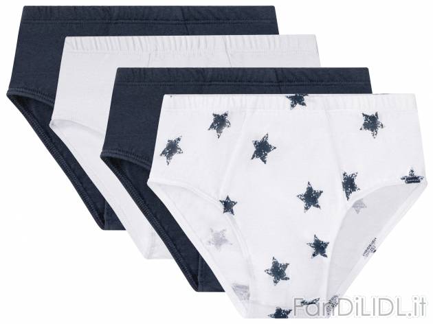 Slip da bambino Lupilu-new, prezzo 5.99 € 
4 pezzi - Misure: 1-6 anni 
- Puro ...