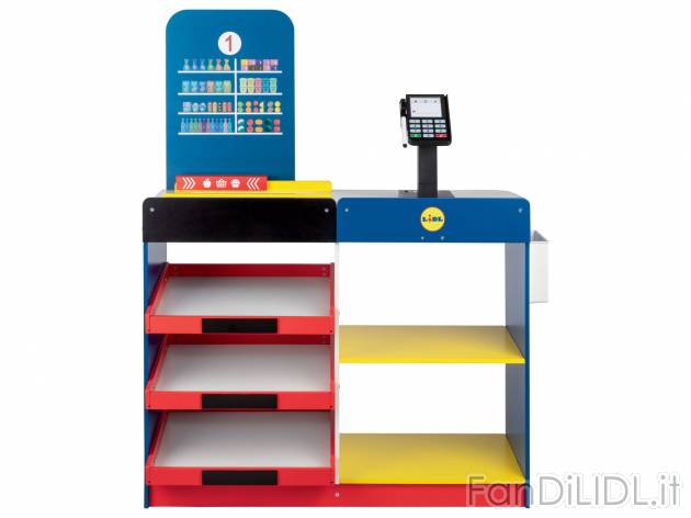 Supermercato Lidl in legno Playtive, prezzo 49.00 &#8364; 
- Et&agrave;: ...