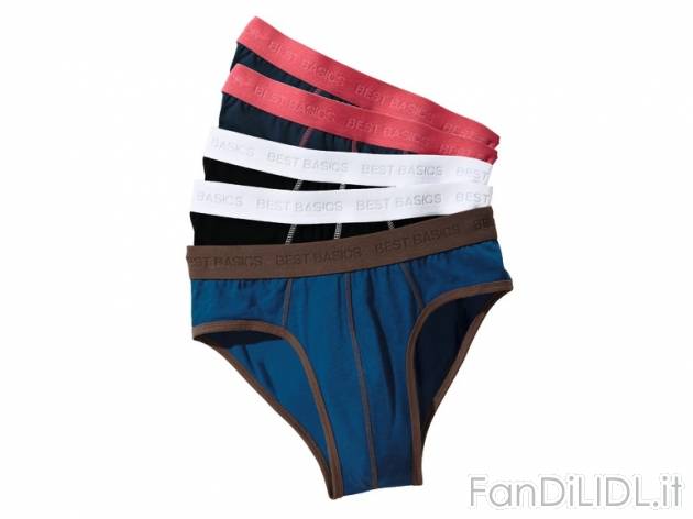 Slip da uomo, 5 pezzi Livergy, prezzo 7,99 &#8364; per Alla confezione 
- Misure: ...