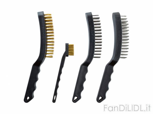 Set spazzole metalliche Parkside, prezzo 4.99 &#8364; 
4 pezzi 
- Setole in ...