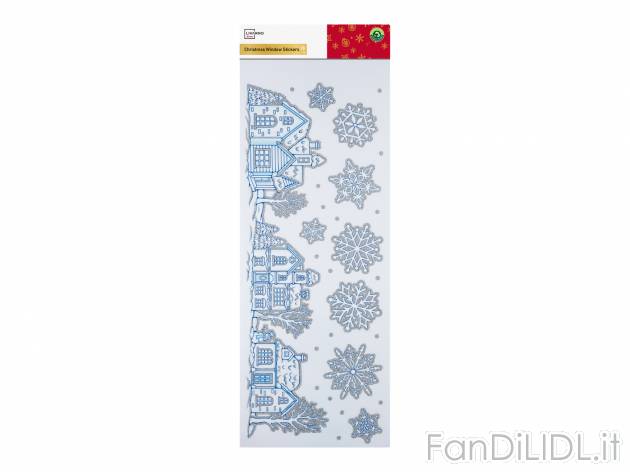 Decorazioni natalizie per finestre Livarno, prezzo 0.99 &#8364; 
- Adesive e ...