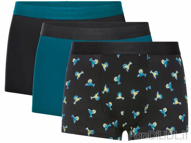 Boxer da uomo Livergy, prezzo 9.99 &#8364; 
3 pezzi - Misure: M-XL
Taglie disponibili

Caratteristiche

- ...