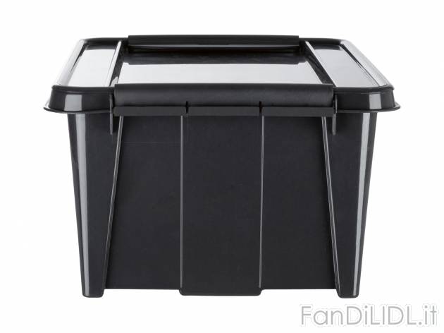 Box portaoggetti Livarno, prezzo 4.99 &#8364; 
14 L 
- Impilabile con coperchio
- ...