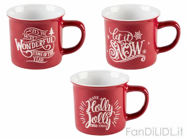 Set tazze natalizie Tognana_1, prezzo 9.99 &#8364; 
3 pezzi 
- 360 ml
- Lavabile ...