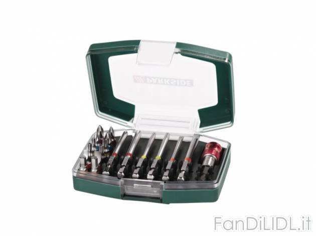 Set bit per trapano avvitatore, 28 Pezzi, 19 Pezzi, 32 Pezzi Parkside, prezzo 9,99 ...