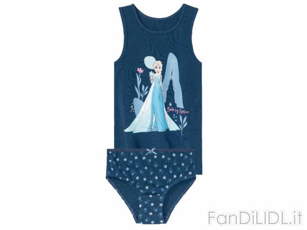 Coordinato intimo da bambina Frozen Oeko-tex, prezzo 5.99 € 
Misure: 2-10 anni
Taglie ...