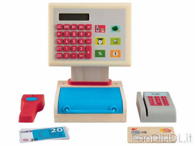 Gioco cassa, bilancia o cassaforte in legno Playtive, prezzo 19.99 &#8364; 
- ...