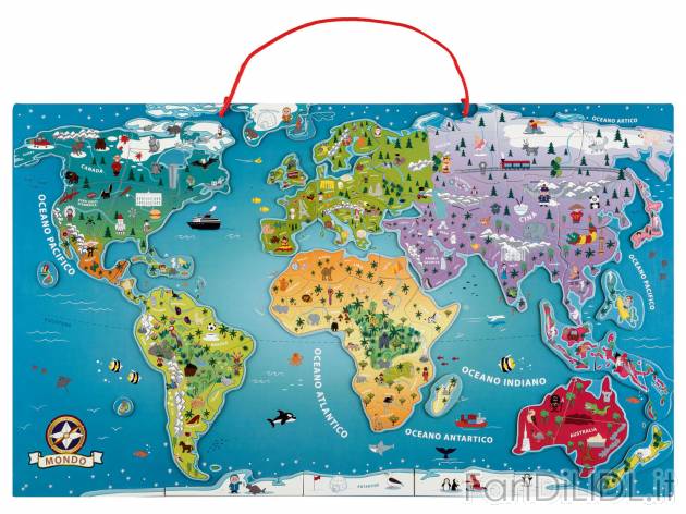 Carta magnetica dellEuropa o del mondo Playtive, prezzo 17.99 &#8364; 
- In ...