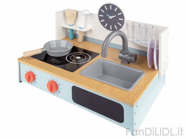 Mini bancarella, caffetteria o cucina in legno Playtive, prezzo 34.99 &#8364; ...