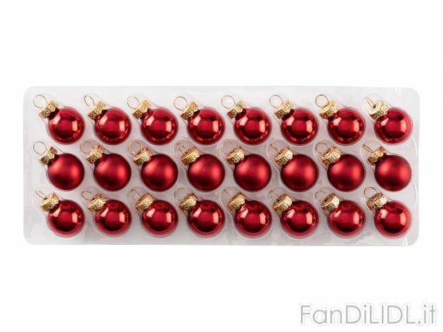 Palline natalizie in vetro Livarno, prezzo 2.49 &#8364; 
10 o 24 pezzi 
- &Oslash; ...