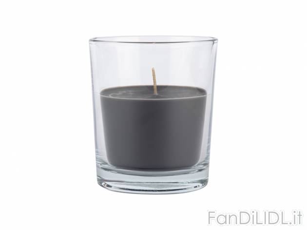 Candela profumata Livarno, prezzo 3.49 &#8364; 
- Vaniglia
- Mela e cannella
- ...