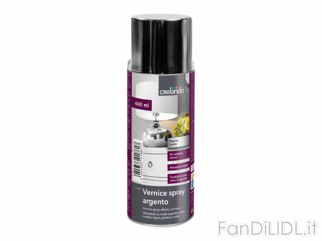 Vernice spray effetto pietra, metallica o argento Crelando, prezzo 3.99 &#8364; ...