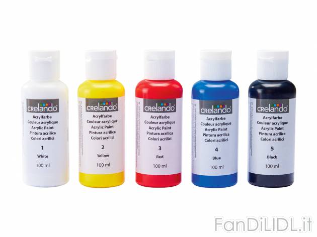 Colori acrilici, ad olio o colori ad acquerello Crelando, prezzo 5.99 &#8364; ...