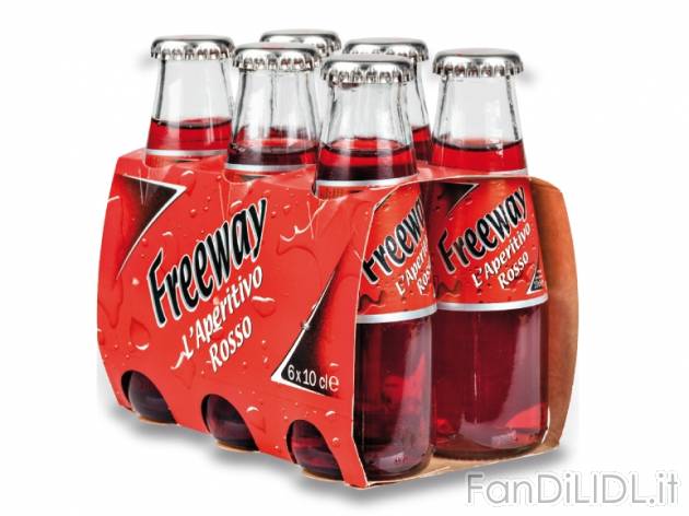 Aperitivo rosso o giallo , prezzo 0,99 &#8364; per 6x 100-ml, € 1,65/l EUR. ...